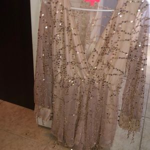 Sequined romper